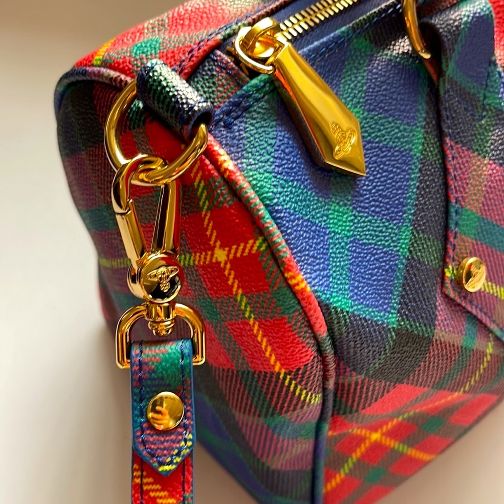 Vivienne Westwood VINTAGE BOSTON BAG ❤️ AW 15/16 MAC-CHARLES DERBI TARTAN - Picture 2 of 16